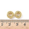 Brass Micro Pave Clear Cubic Zirconia European Beads KK-L239-012G-2