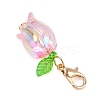 Tulip Acrylic Pendant Decorations HJEW-JM03082-01-3