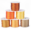 6 Rolls 6 Colors 6-Ply Polyester Metallic Thread OCOR-TA0003-13-1