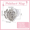 Silk Cloth & Zinc Alloy Crystal Rhinestone Wrist Corsage AJEW-WH0314-928-2