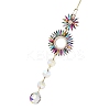 Alloy Rhinestone Hanging Ornaments HJEW-E012-02G-03-2