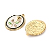 304 Stainless Steel Enamel  Pendants STAS-B084-07G-02-2