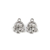 Brass Micro Pave Cubic Zirconia Pendants KK-K407-17P-1