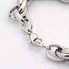 Casual Style 304 Stainless Steel Double Link Chain Bracelets STAS-O036-37P-3