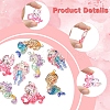 8Pcs 4 Styles Ocean Theme Transparent Resin Pendants CRES-FS0001-17-2