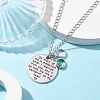 Teacher's Day Brass Cable Chains Necklaces NJEW-JN04692-3