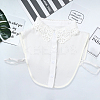 2Pcs 2 Colors Detachable Polyester Shirt Women False Collar AJEW-CY0001-44-4