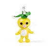 Handmade Lampwork Cartoon Radish Pendants LAMP-T025-10E-1