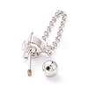 Heart Cat Eye Cartilage Earrings for Women LS-EJEW-A065-11P-2
