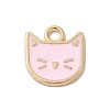 Rack Plating Alloy Enamel Charms ENAM-P254-03KCG-04-1