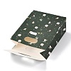 Christmas Themed Pattern Rectangle Kraft Paper Flip Bags CARB-L008-02S-02-3