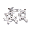 Tarnish Resistant 304 Stainless Steel Pendants STAS-F207-30P-1