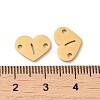 Ion Plating(IP) 304 Stainless Steel Connector Charms STAS-C081-04G-I-3