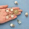 10Pcs Apple Gemstone Charm Pendant Crystal Quartz Healing Natural Stone Pendants Opal Buckle for Jewelry Necklace Earring Making Crafts JX526H-3