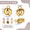300Pcs 6 Colors Tibetan Style Alloy Pendants FIND-PH0024-79-2