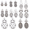80Pcs 8 Styles Tibetan Style Alloy Charms TIBEP-SC0003-25-1