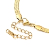 Ion Plating(IP) 304 Stainless Steel Herringbone Chain Necklace for Men Women NJEW-E076-03D-G-3
