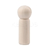 Unfinished Wooden Peg Dolls WOCR-PW0003-72B-1