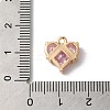 Brass Charms KK-C062-052G-01-3