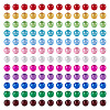 360Pcs 12 Colors Spray Painted Acrylic Beads MACR-TA0002-25-1