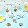 5Pcs 5 Styles Golden Plated Brass Box Clasps KK-CJ0002-22-6