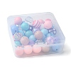 DIY Round Acrylic & Resin Jewelry Making Findings Kits DIY-FS0007-63-6