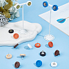 36Pcs 6 Colors Wooden Stud Earring Findings FIND-SC0008-97-3
