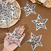 10Pcs Iron Star Ornaments AJEW-GF0012-09-3