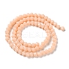 Opaque Solid Color Imitation Jade Glass Beads Strands GLAA-F029-P4mm-06-2