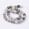 Natural Bamboo Leaf Agate Beads Strands G-J376-13F-10mm-2