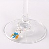 Alloy Enamel Mixed Color Handbag Wine Glass Charms AJEW-JO00026-02-2