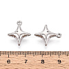 304 Stainless Steel Pendant Cabochon Settings STAS-T067-72P-3