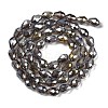 Transparent Electroplate Glass Beads Strands EGLA-N013-T6mm-B27-2