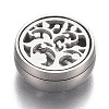 304 Stainless Steel Diffuser Locket Aromatherapy Essential Oil AJEW-N025-10P-5