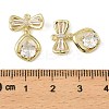 Brass Micro Pave Cubic Zirconia Pendants KK-C107-20B-G-3