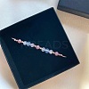Natural Gemstone & Brass Beads Slider Bracelets IH0971-1