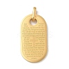 PVD Vacuum Plating 304 Stainless Steel Pendants STAS-G346-18G-1