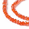 Electroplate Glass Beads Strands EGLA-R048-2mm-21-4