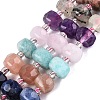 Natural Sodalite & Rhodonite & Prehnite & Amethyst & Rose Quartz & Flower Amazonite & Sunstone Beads Strands G-Q614-03A-01-2