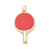 Sports Brass Resin Pendants KK-P345-74G-1
