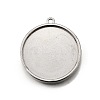 304 Stainless Steel Pendant Cabochon Settings X-STAS-S181-02P-B-1