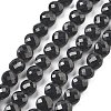 Natural Black Tourmaline Beads Strands G-C179-A20-02-2
