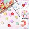100Pcs 11 Colors Transparent Glass Beads DGLA-CJ0001-02-3