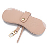 Portable PVC Leather Glasses Cases AJEW-WH0250-89C-1