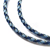 Polyester Cord Braided Necklace Makings MAK-L043-03G-17-2