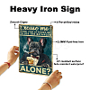 Vintage Metal Tin Sign AJEW-WH0436-103-3