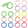   16Pcs 8 Colors Spray Painted Alloy Spring Gate Rings FIND-PH0009-67-1