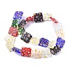 Square Handmade Millefiori Glass Beads LK-R004-46-2