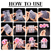 Clear PVC Candy Gift Packaging Boxes with Ribbon & Artificial Flower CON-TAC0001-20C-6
