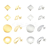 32Pcs 8 Style 304 Stainless Steel Stud Earring Findings STAS-DC0002-47-1